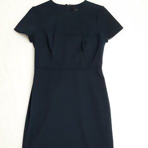 Navy Blue J-Crew Sheath Dress